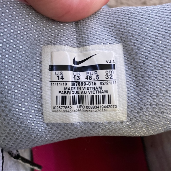 2010 Rare Nike Air Max Command ‘Metallic Silver Dark Grey’ Size 14 (No Box) - Picture 6 of 6